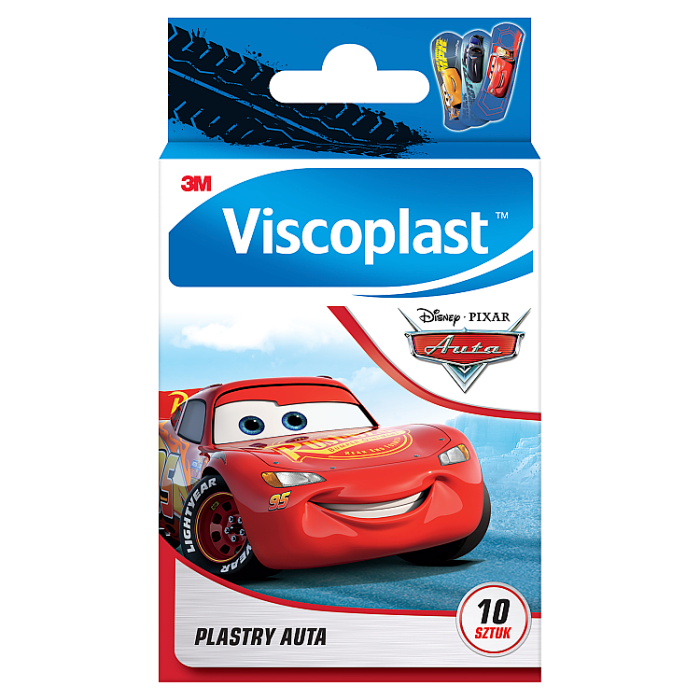 Viscoplast Auta, Plastry dla dzieci, 7,2x2,5cm
