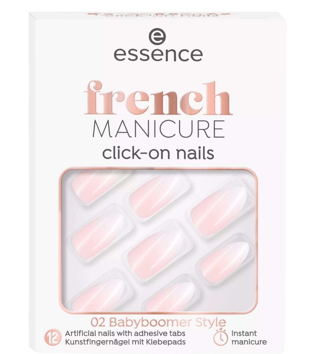 Essence French Manicure Click-On Nails, 02 French Manicure