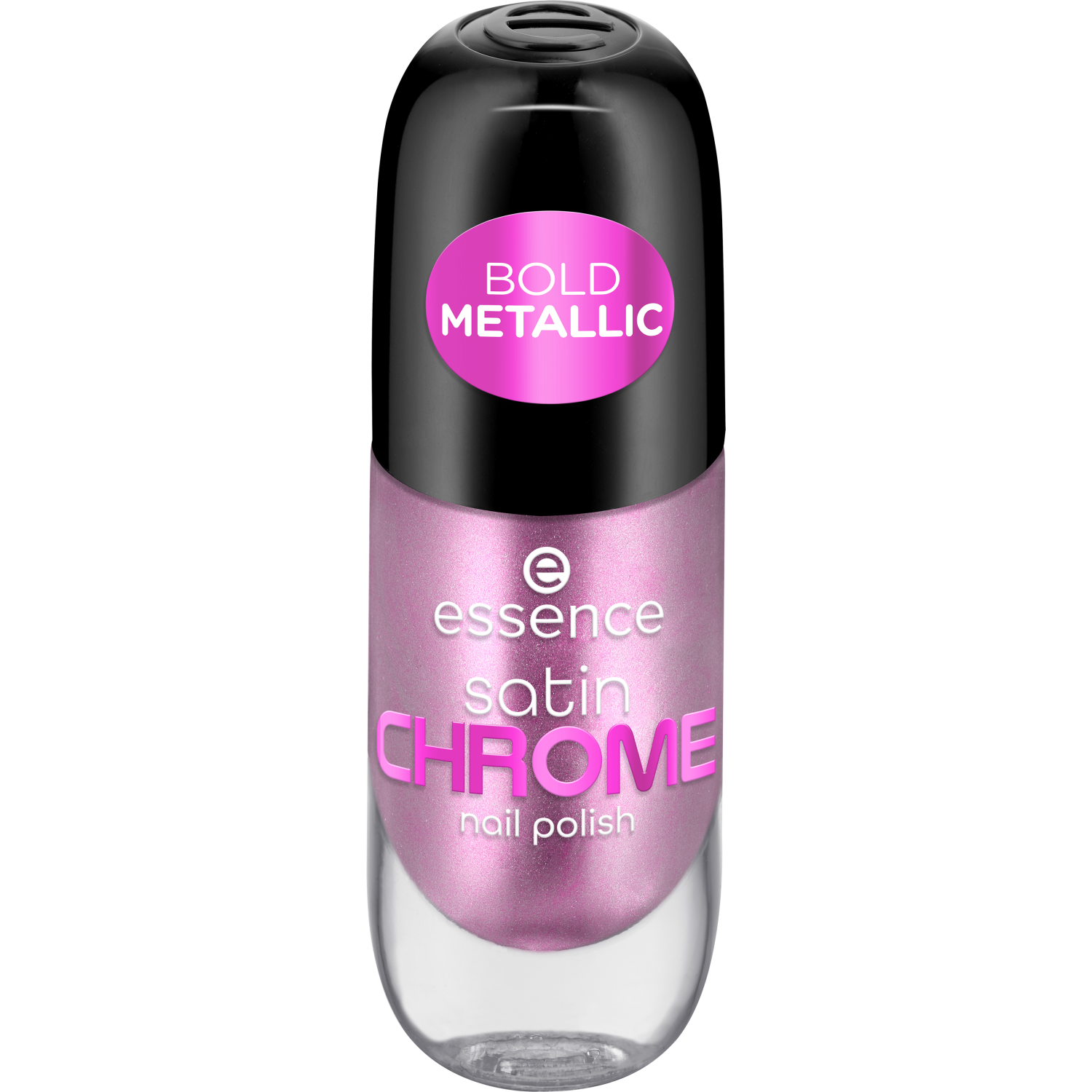 Essence Satin Chrome Smalto per Unghie, 02 Artificial Pinktelligence