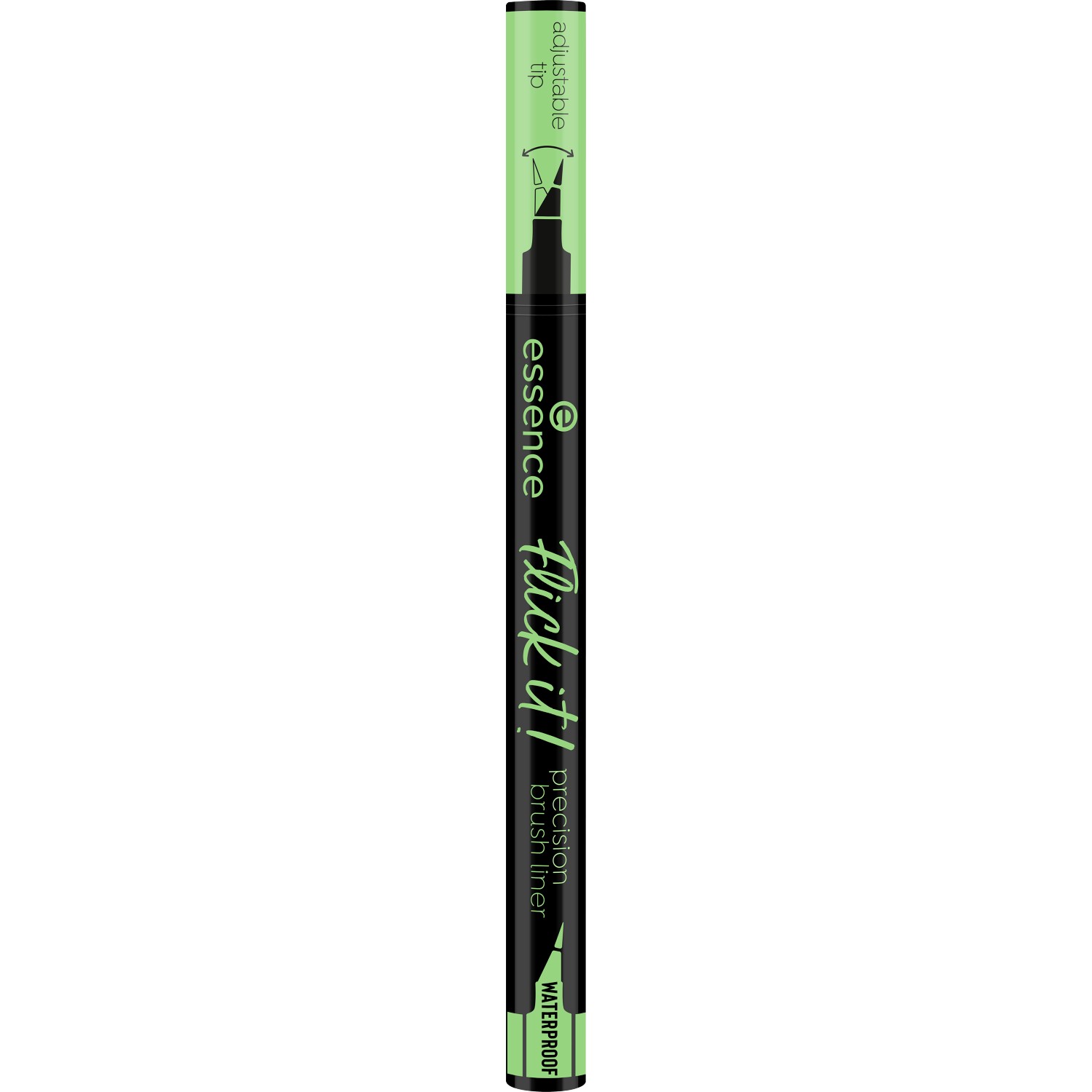 Essence Flick It! Precision Brush Liner Waterproof Wodoodporny eyeliner w pisaku, 01