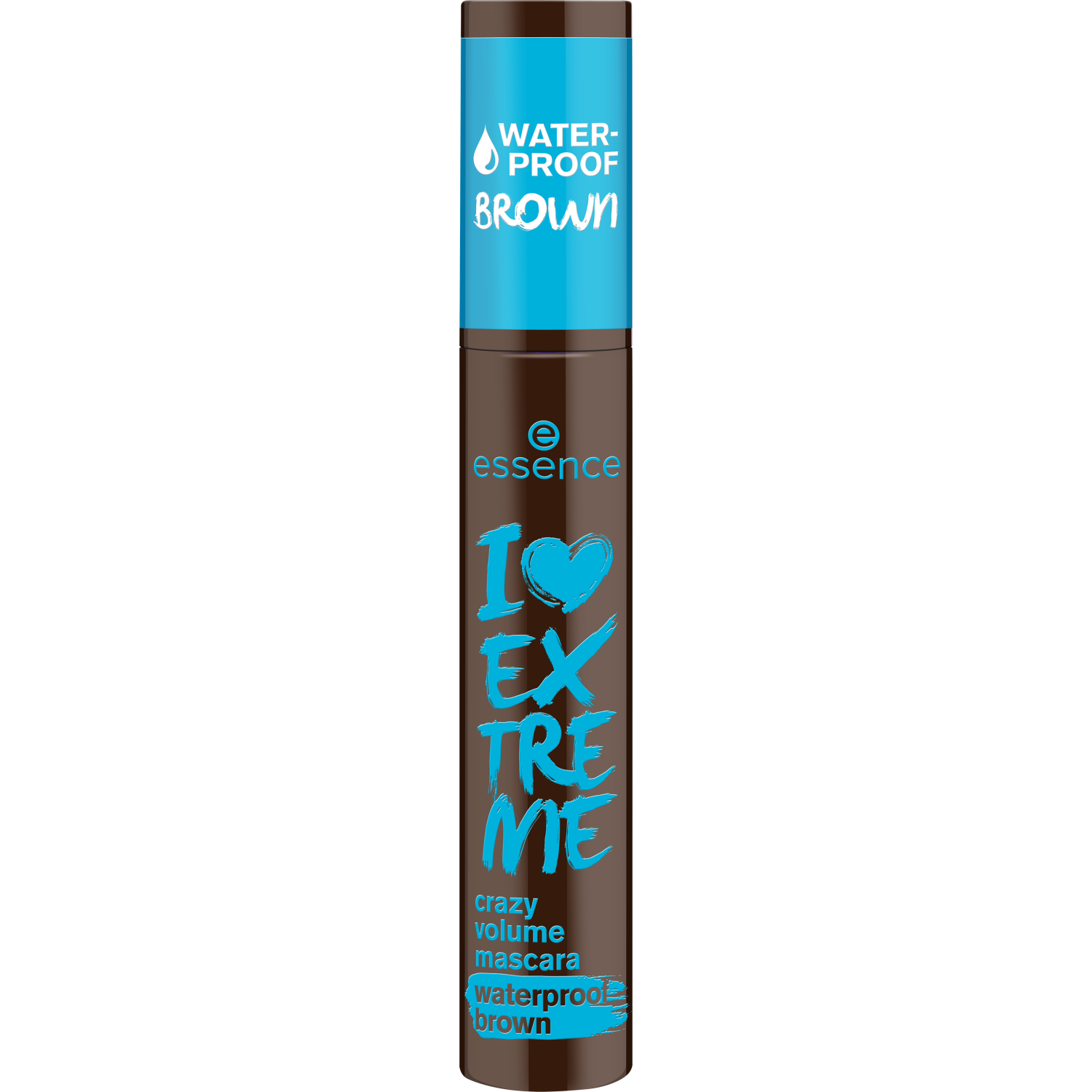 Essence I Love Extreme Crazy Volume Mascara Waterproof Brown Wodoodporny tusz do rzęs 01