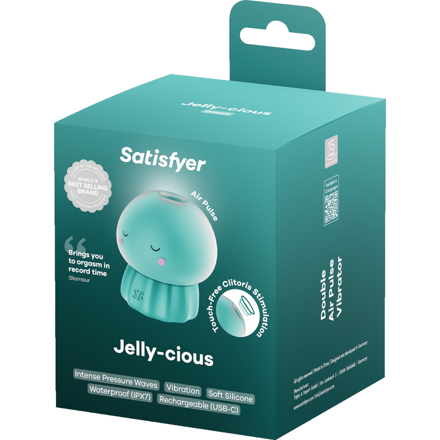 Satisfyer Masażer bezdotykowy Jelly-cious, zielony
