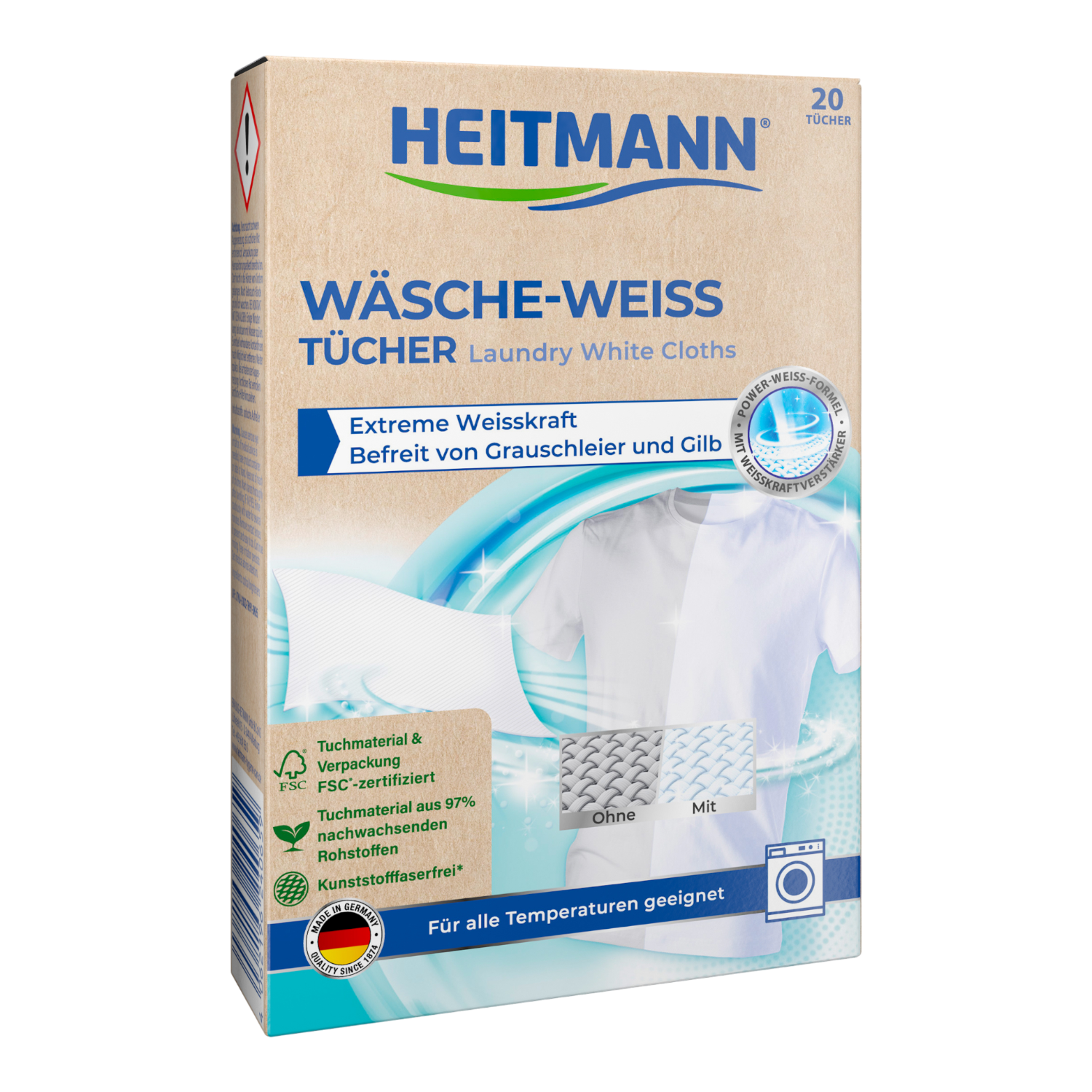 Heitmann Chusteczki wybielające 20 szt.