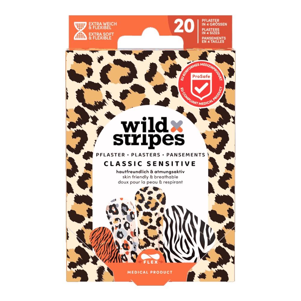 Wild Stripes Classic Sensitive Animal Zestaw plastrów, 20 szt.
