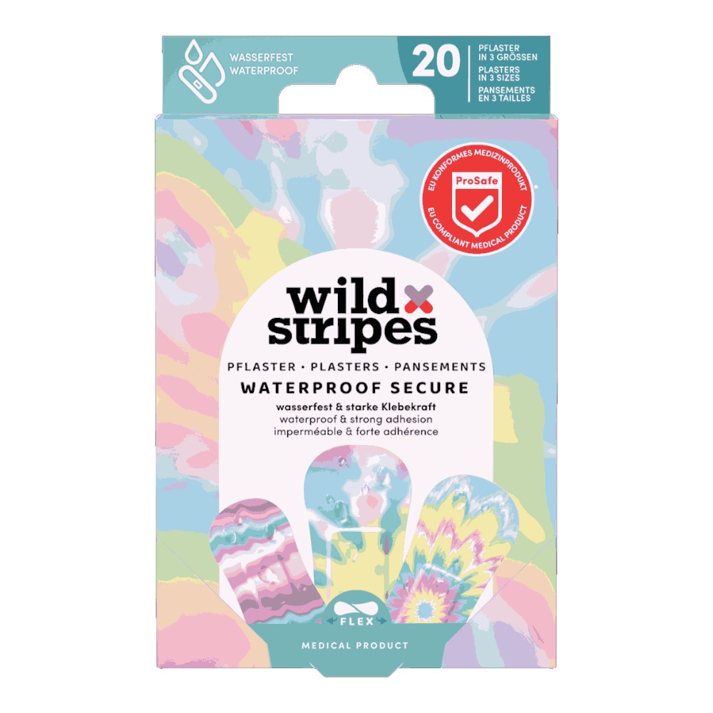 Wild Stripes Waterproof Zestaw plastrów, 20 szt.