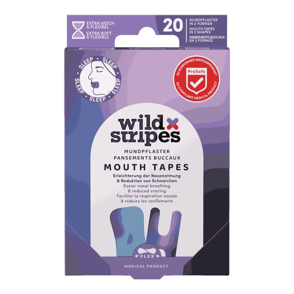 Wild Stripes Mouth Patches Sunset Plastry przeciw chrapaniu, 20 szt.