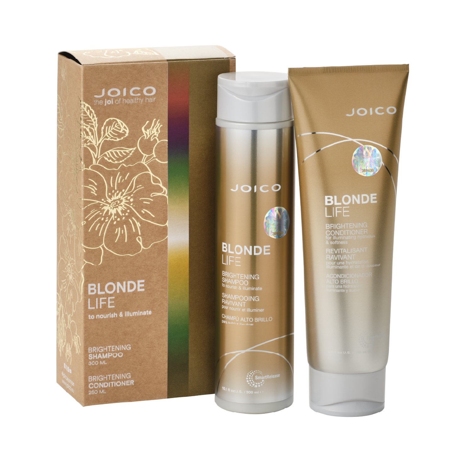 Joico Zestaw: Blonde Life Brightening, Szampon + Odżywka