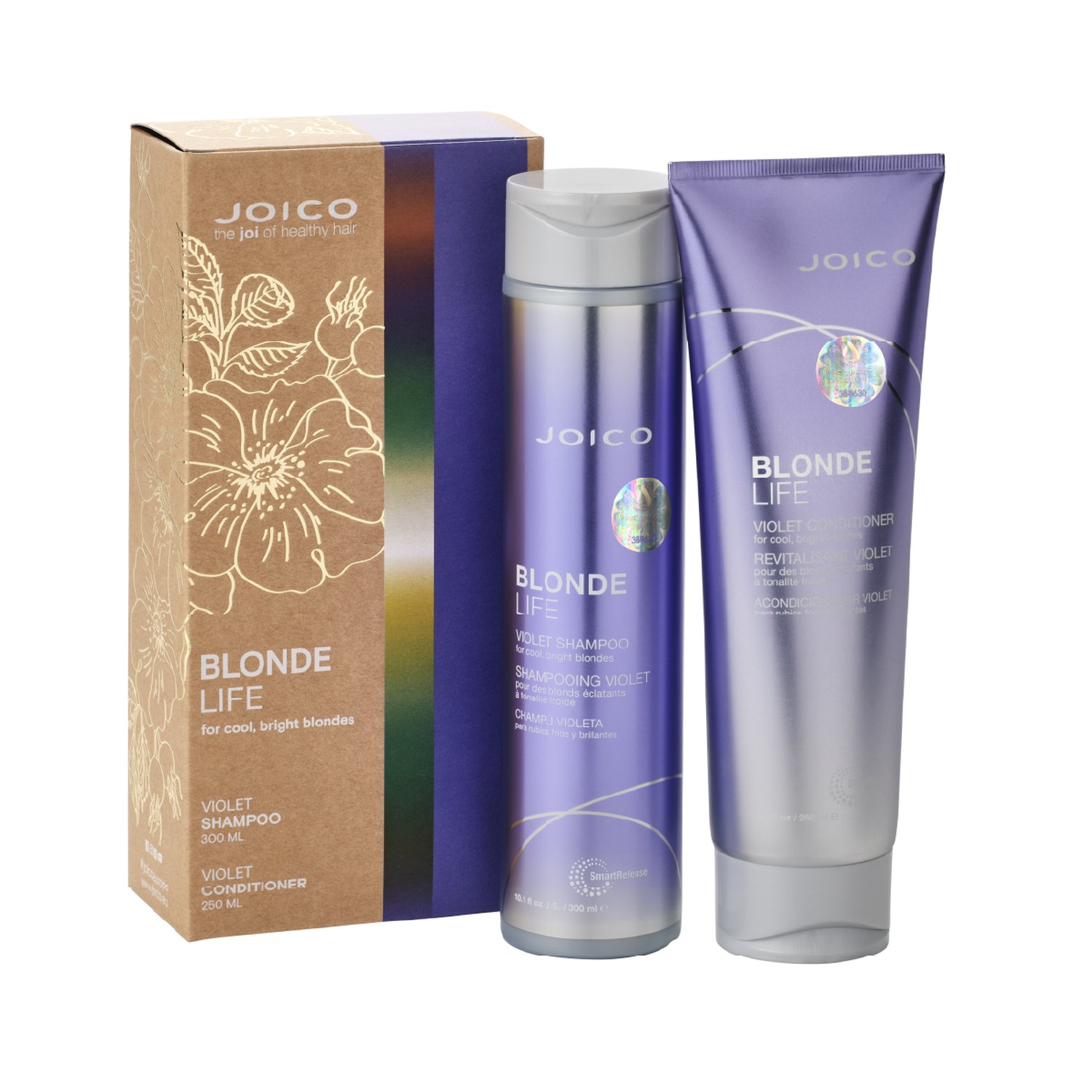 Joico Zestaw: Blonde Life Violet, Szampon + Odżywka