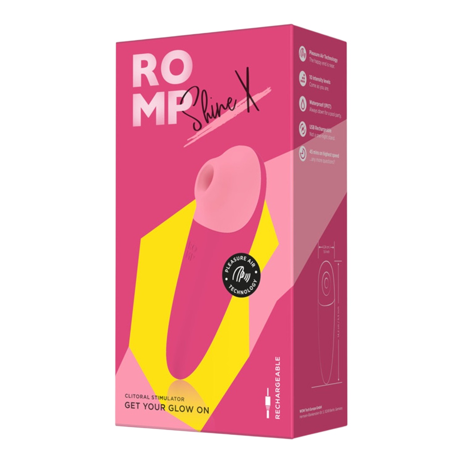 Romp Shine X Bezdotykowy Masażer łechtaczki 