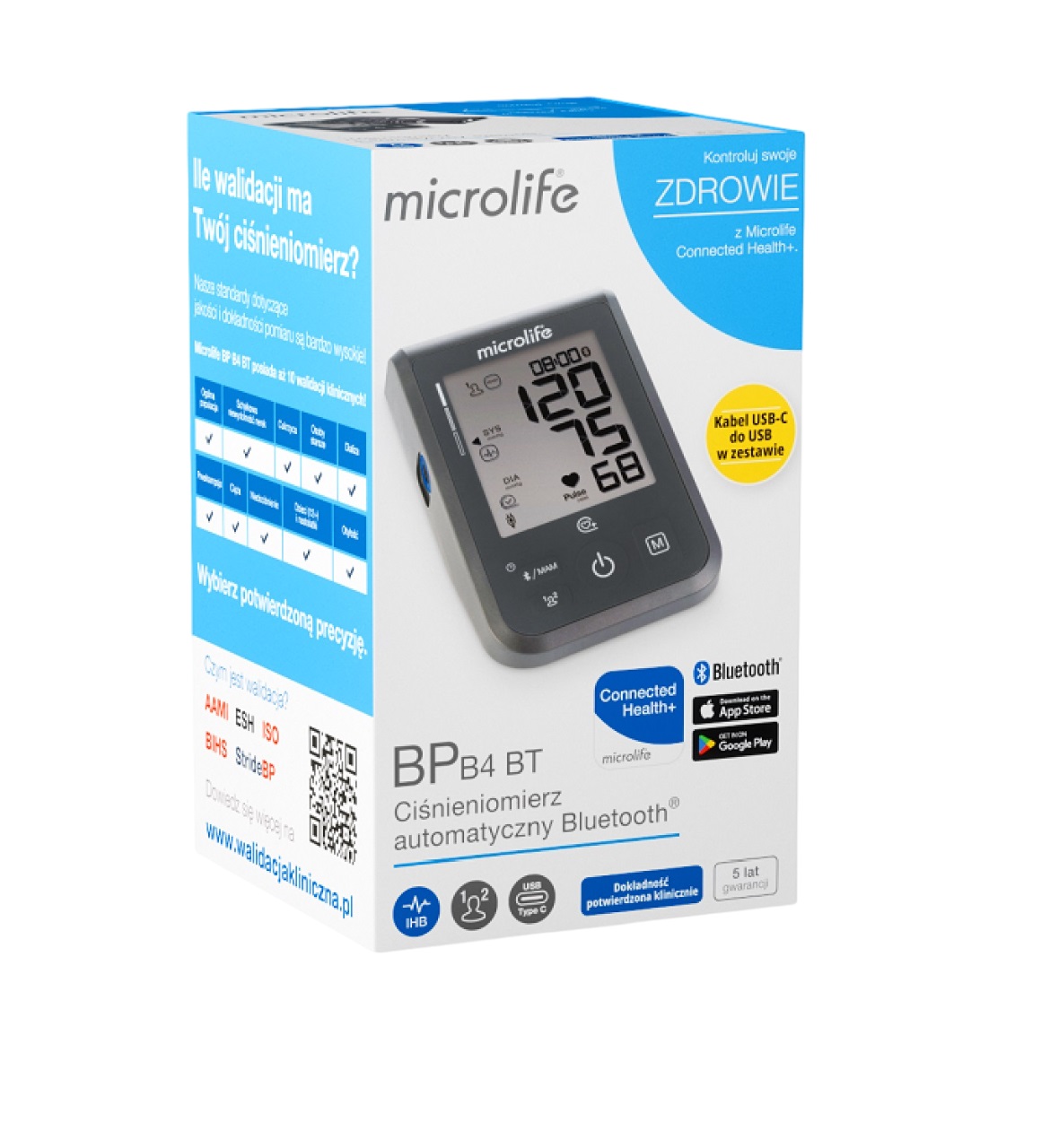 Microlife Ciśnieniomierz naramienny automatyczny BP B4 BT