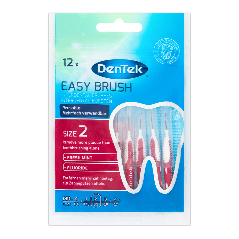 Dentek Szczoteczki interdental EasyBrush R2 12 szt.