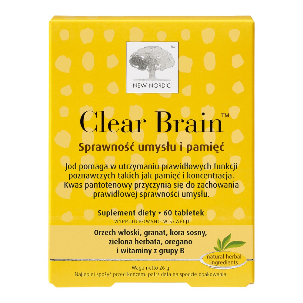 New Nordic Clear Brain Tabletki, 60 szt.