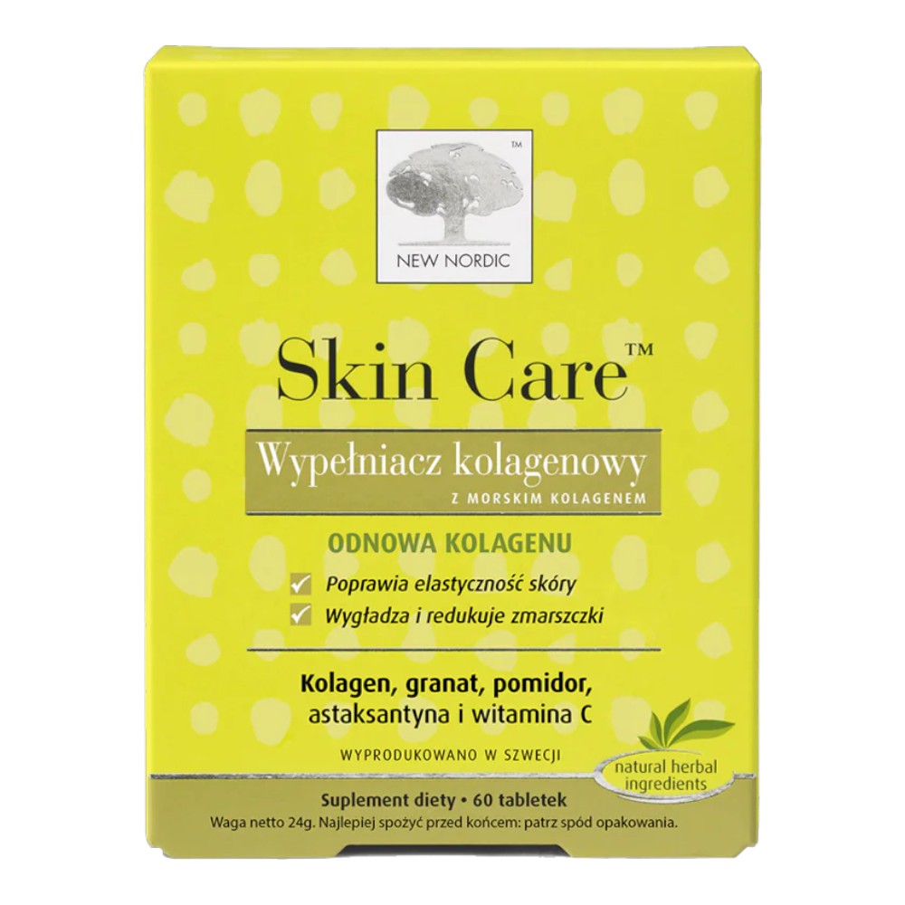 New Nordic Skin Care Wypełniacz Kolagenowy Tabletki, 60 szt.