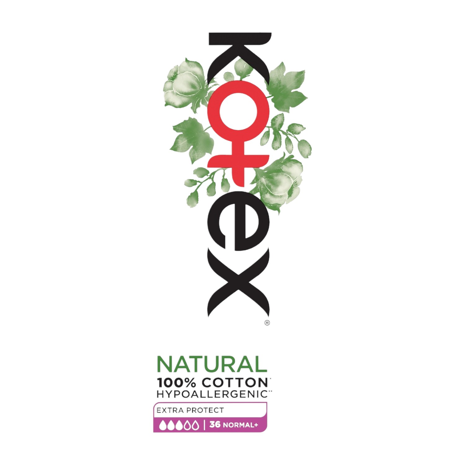 Kotex Salvaslip Extra Protect Normal+ 36 pz