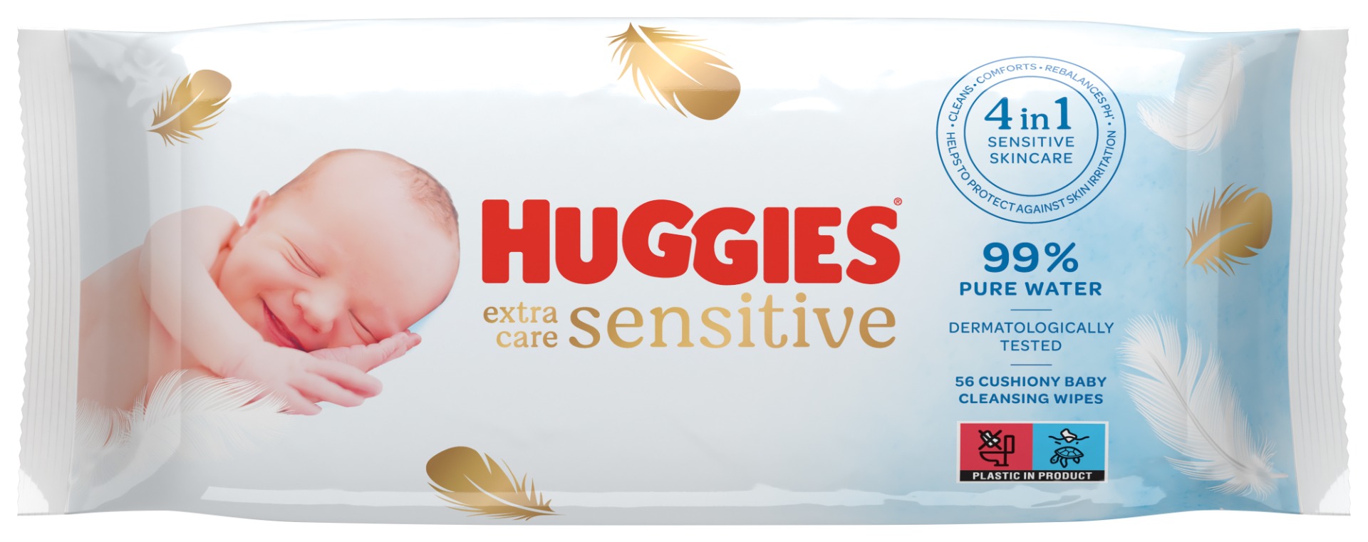Huggies Salviettine Pure Extra Care Sensitive 56 pz