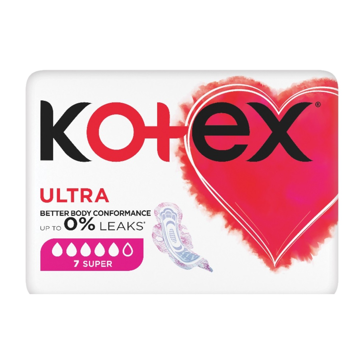 Kotex Ultra Night Single Super Podpaski 7 szt.