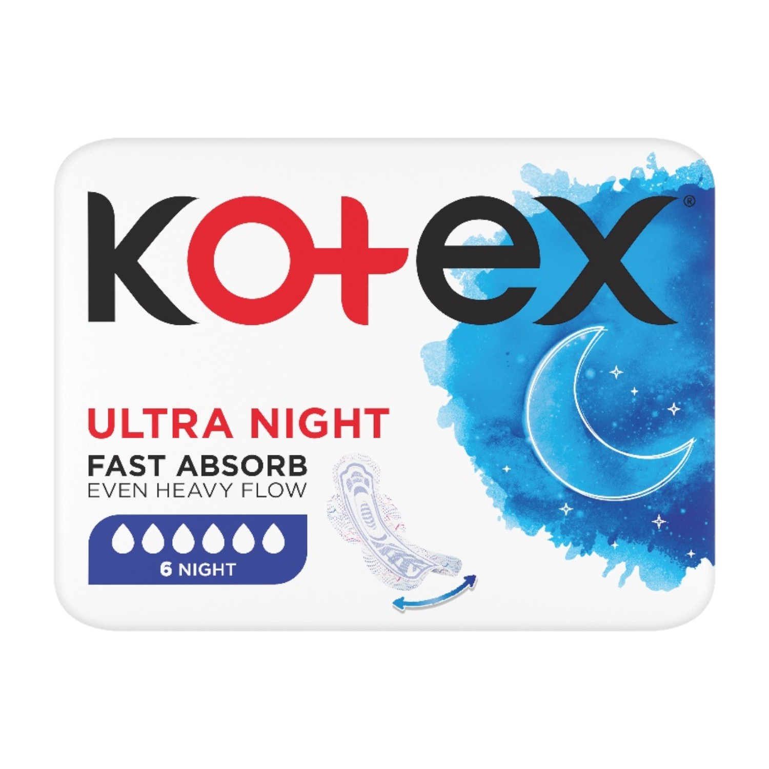 Kotex Ultra Night Single Podpaski 6 szt.