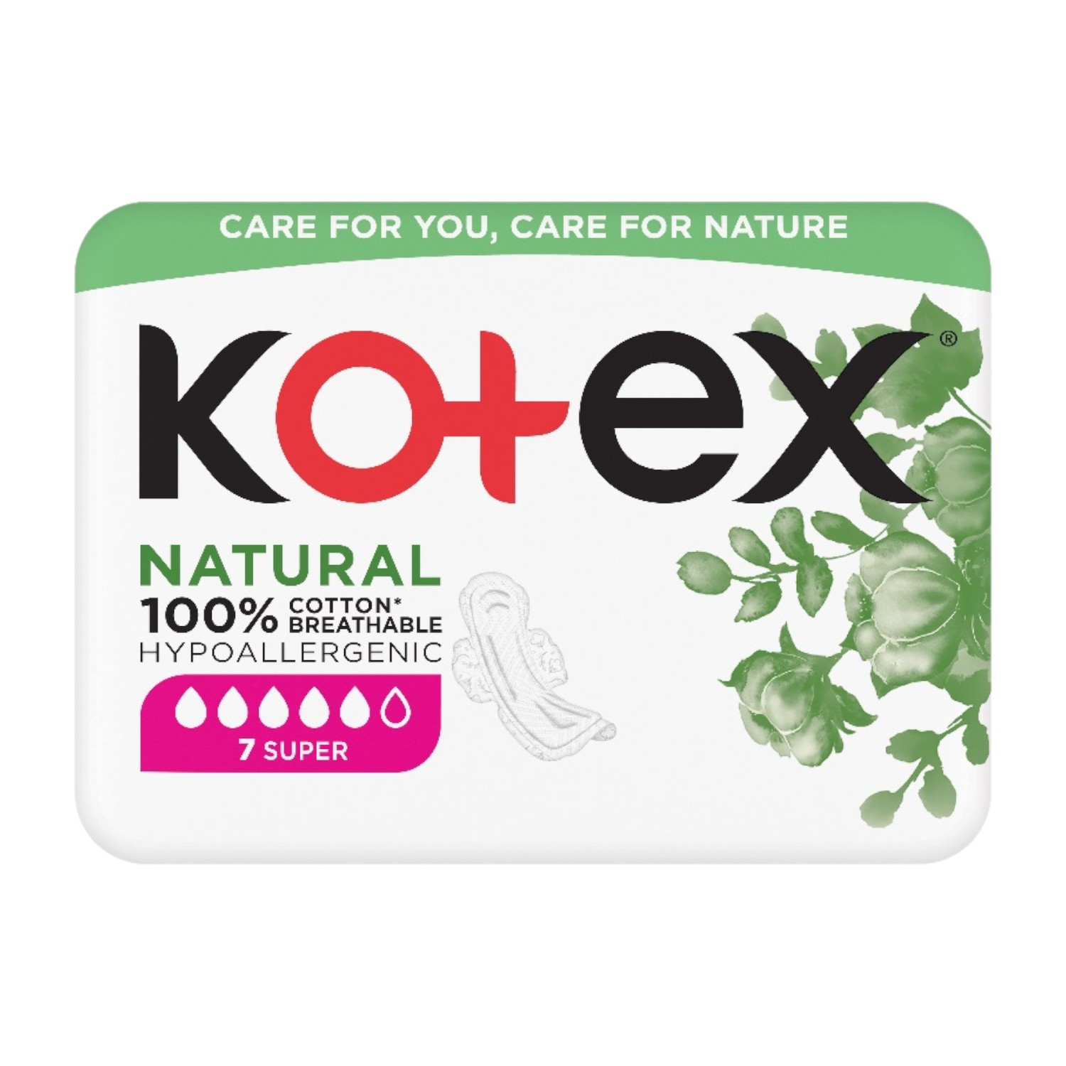 Kotex Natural Eve Single Podpaski Super 7 szt.