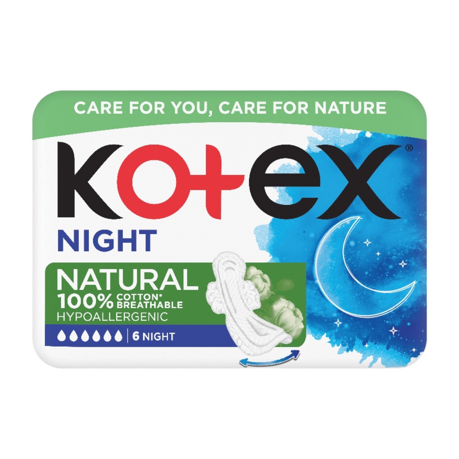 Kotex Natural Eve Single Podpaski 6 szt.