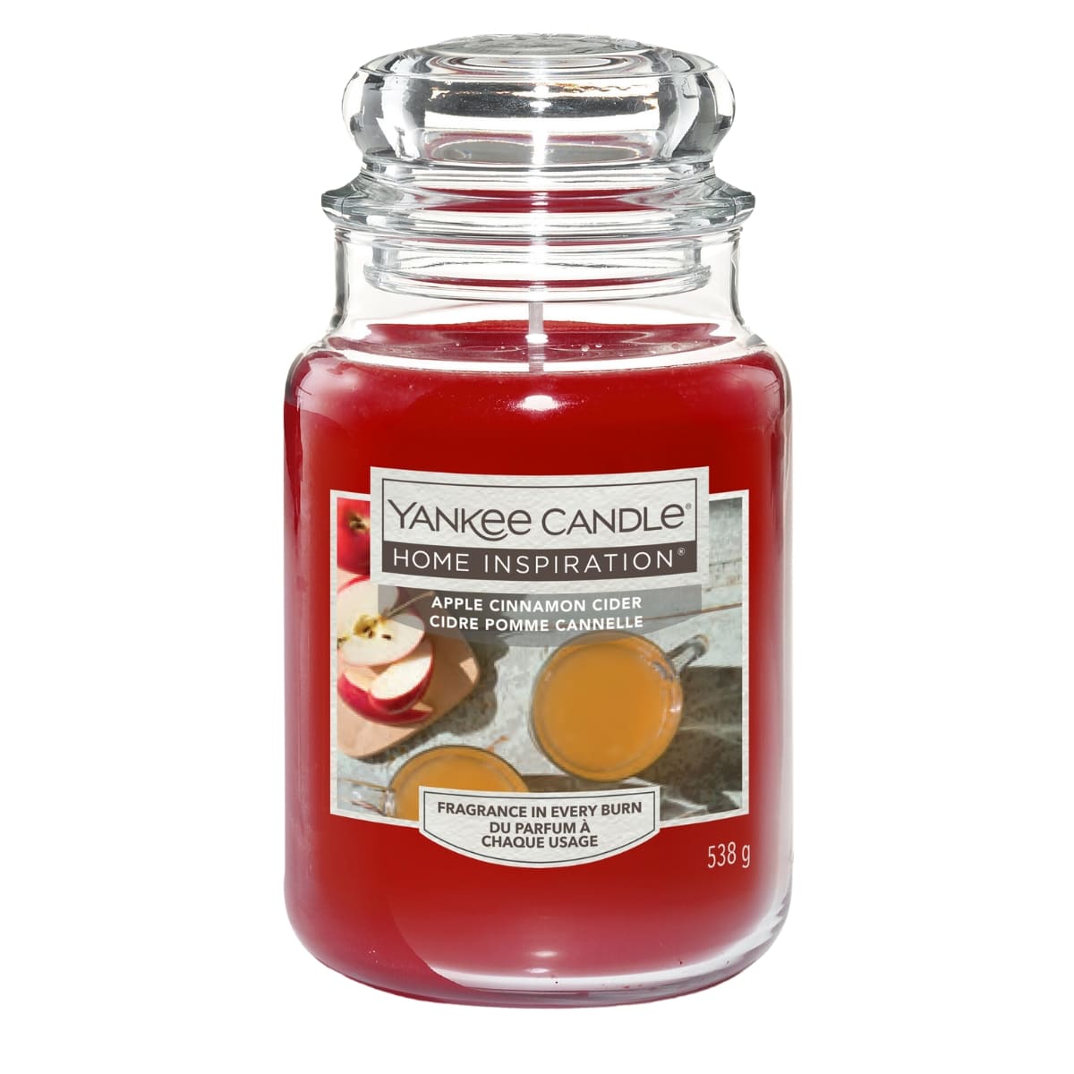 Yankee Candle Home Inspiration Candela Profumata Apple Cinnamon Cider, 538 g 538 g