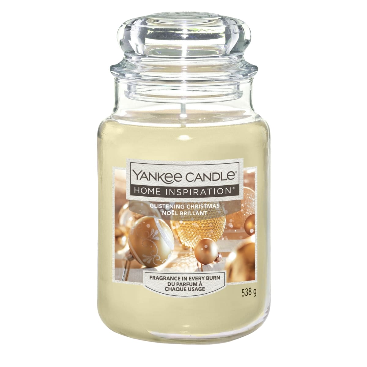 Yankee Candle Home Inspiration Candela Profumata, Glistening Christmas 538 g 538 g