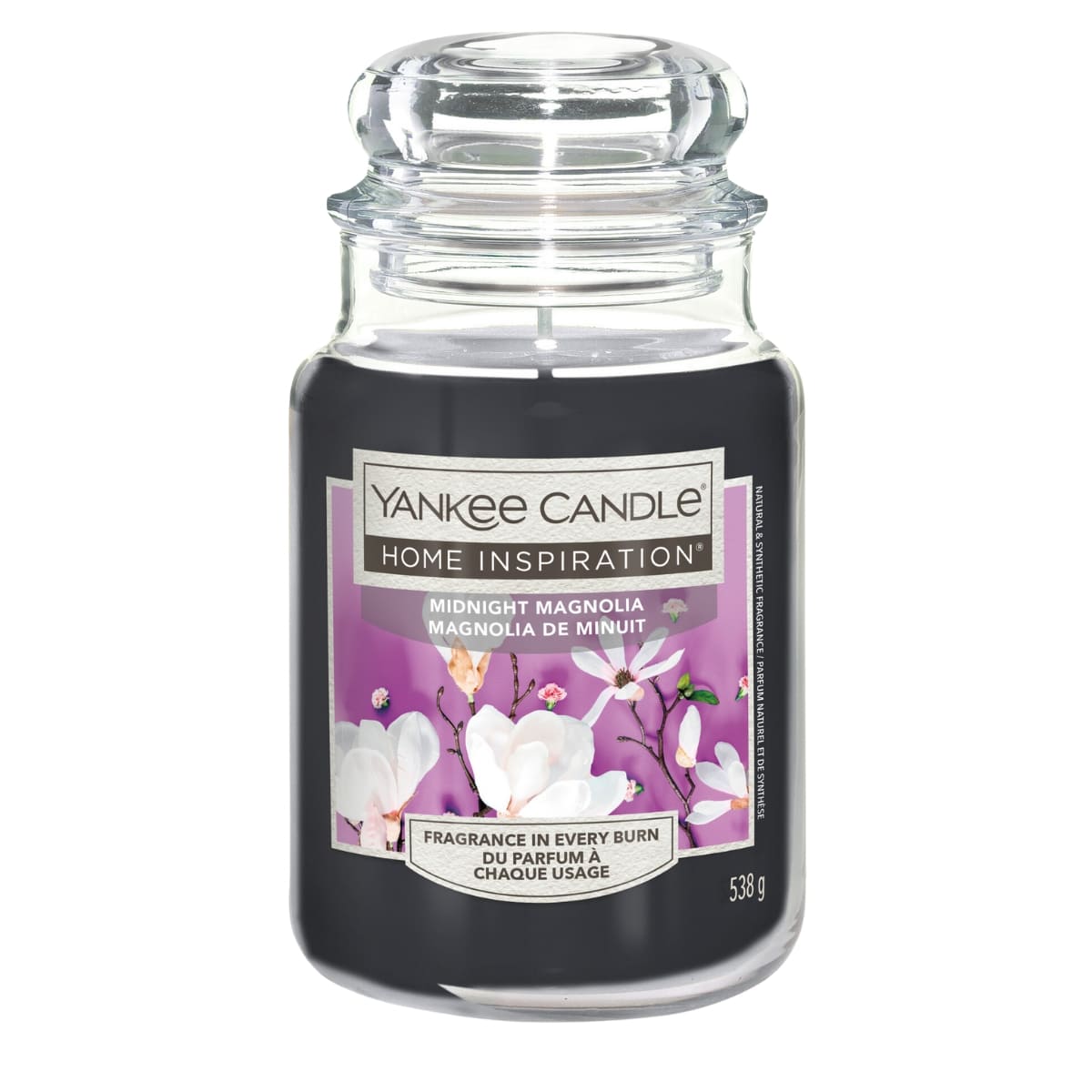 Yankee Candle Home Inspiration Candela Profumata, Midnight Magnolia 538 g