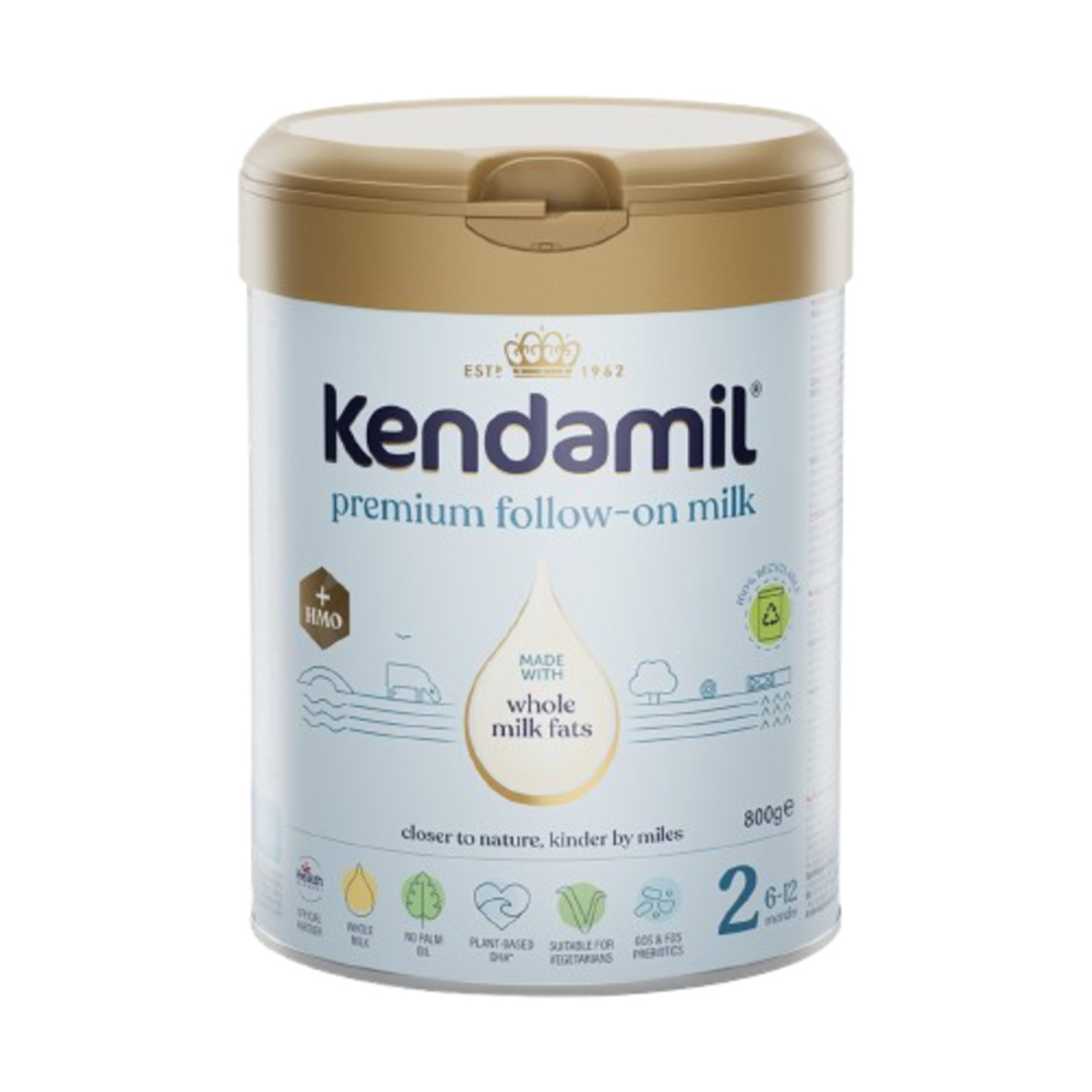 Kendamil Premium 2 HMO+ Proszek, 800 g