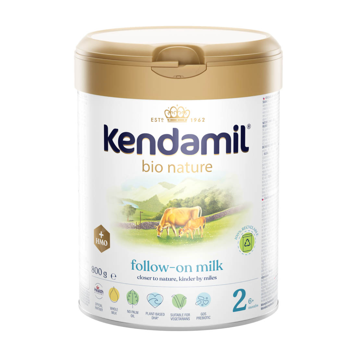 Kendamil Bio Nature 2 HMO+ Proszek, 800 g