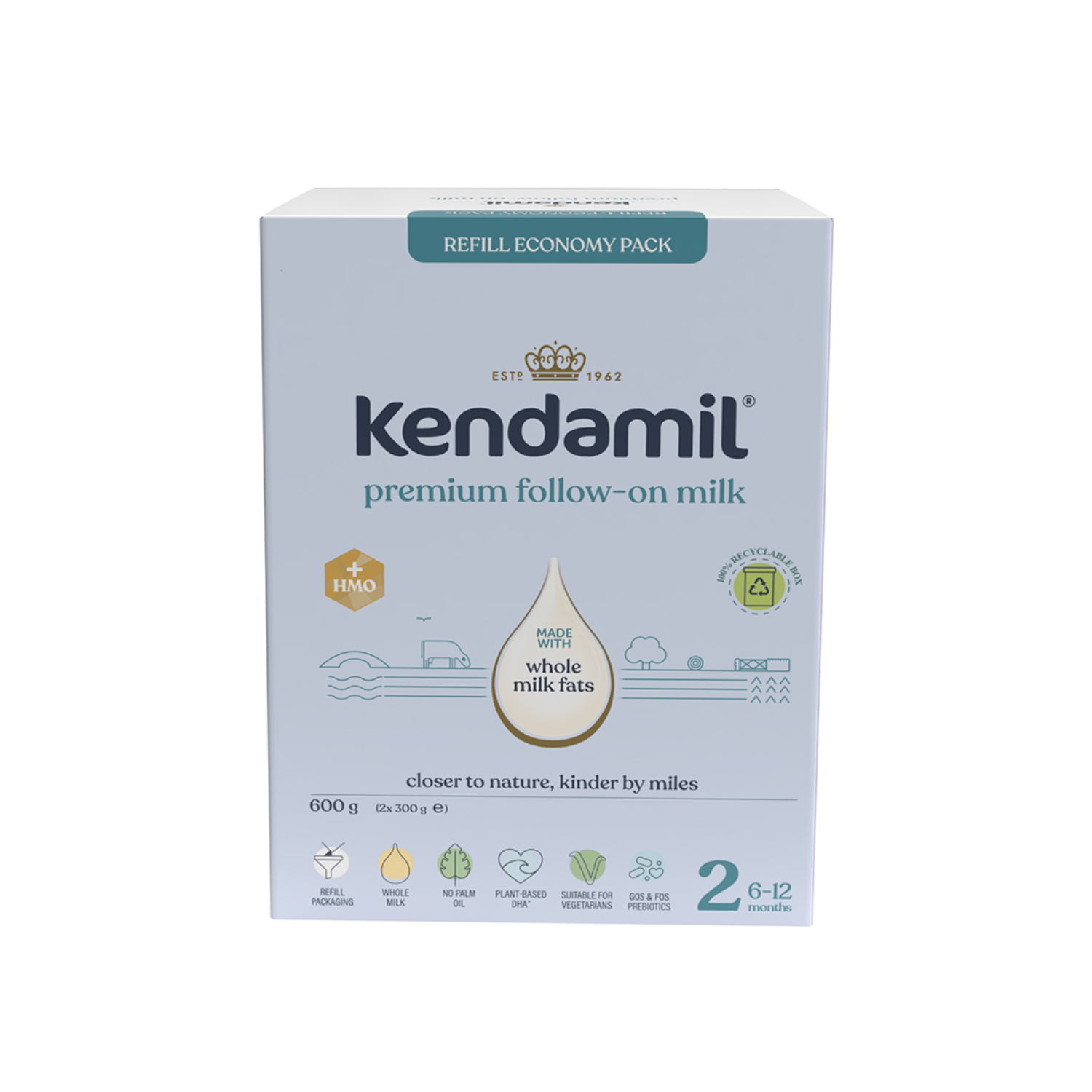 Kendamil Premium 2 Proszek, 600 g