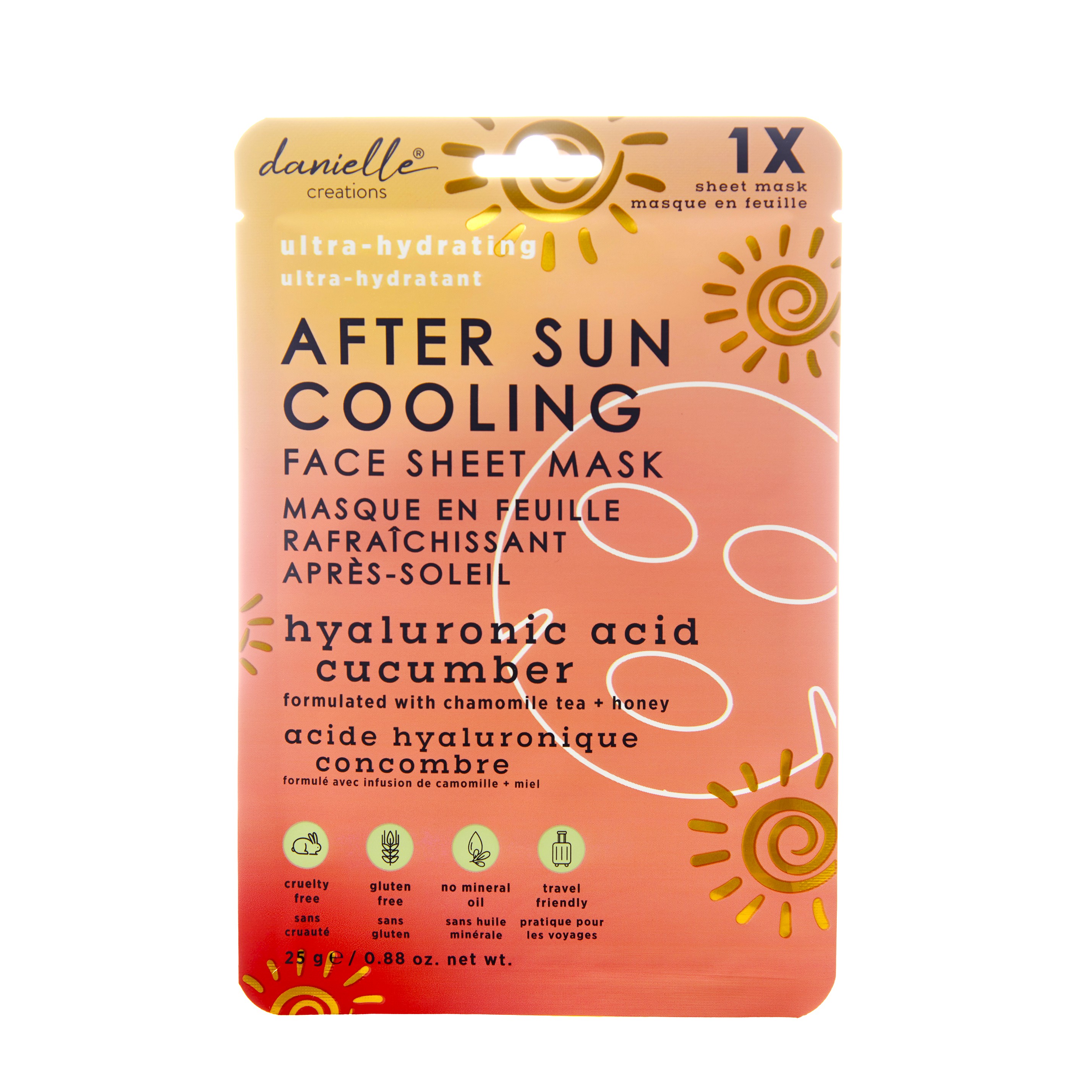 Danielle Creations Maschera rinfrescante doposole acido ialuronico e cetriolo