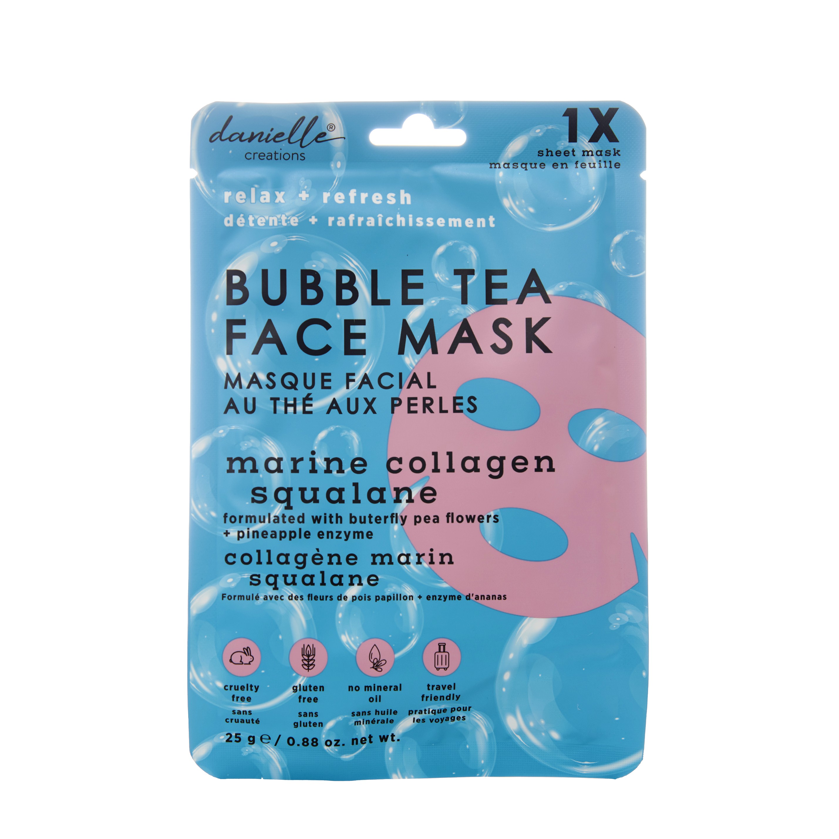 Danielle Creations Bąbelkująca Maseczka Oczyszczająca dla głębokiego nawilżenia i odświeżenia