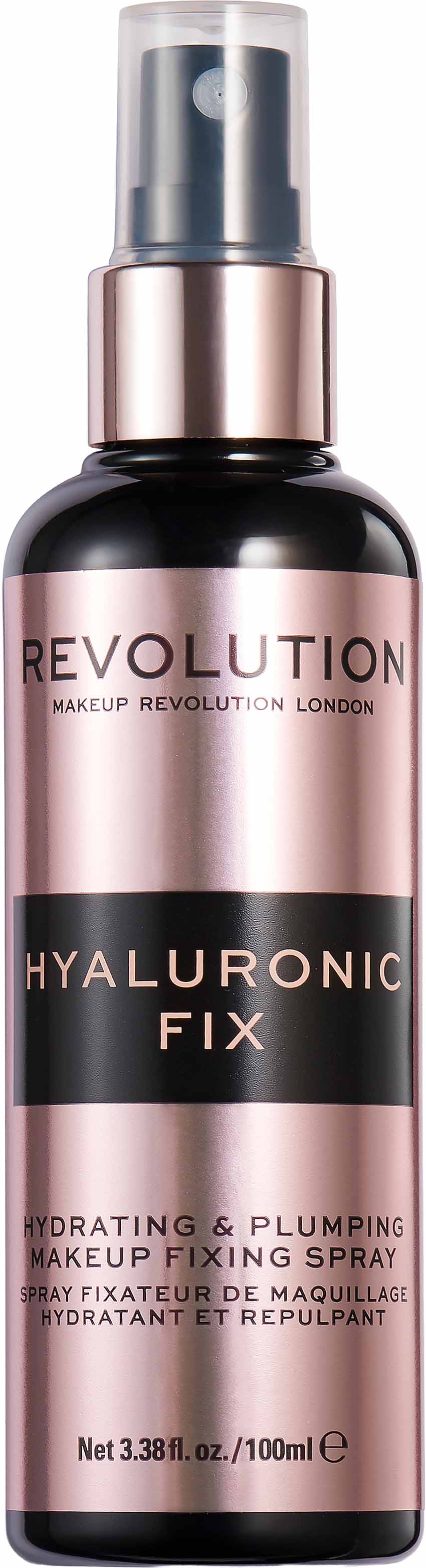 Makeup Revolution Hyaluronic Fixing Spray do utrwalania makijażu, 100 ml