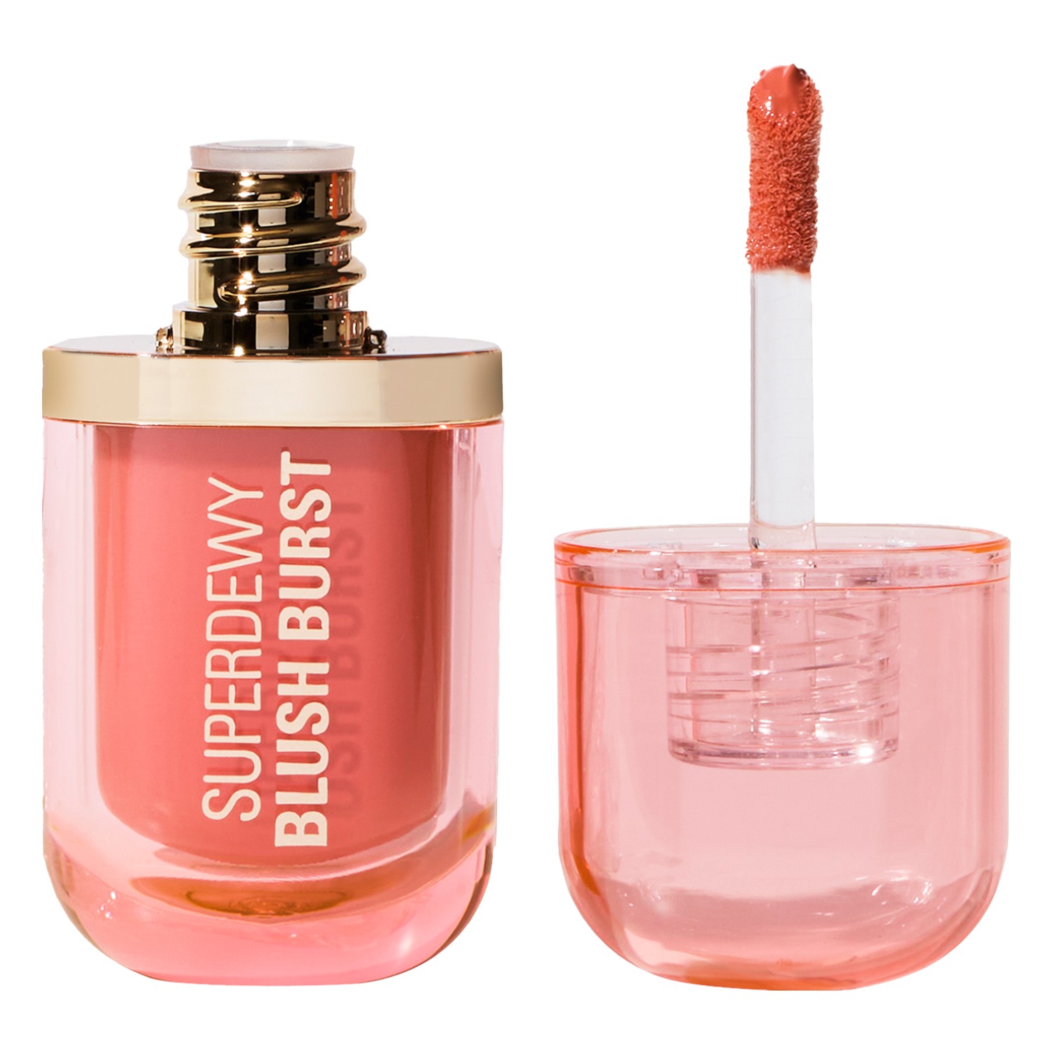 Makeup Revolution Superdewy Blush Burst Róż w płynie, Peach Spritz 