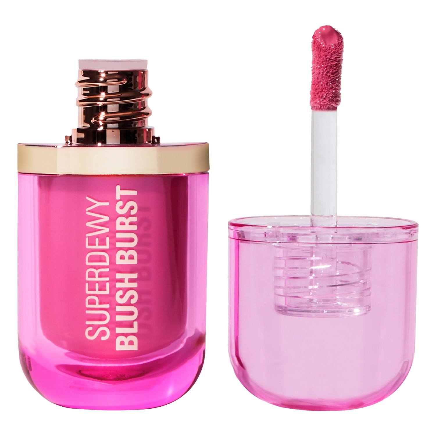 Makeup Revolution Superdewy Blush Burst Róż w płynie, Bubblegum Burst Pink 
