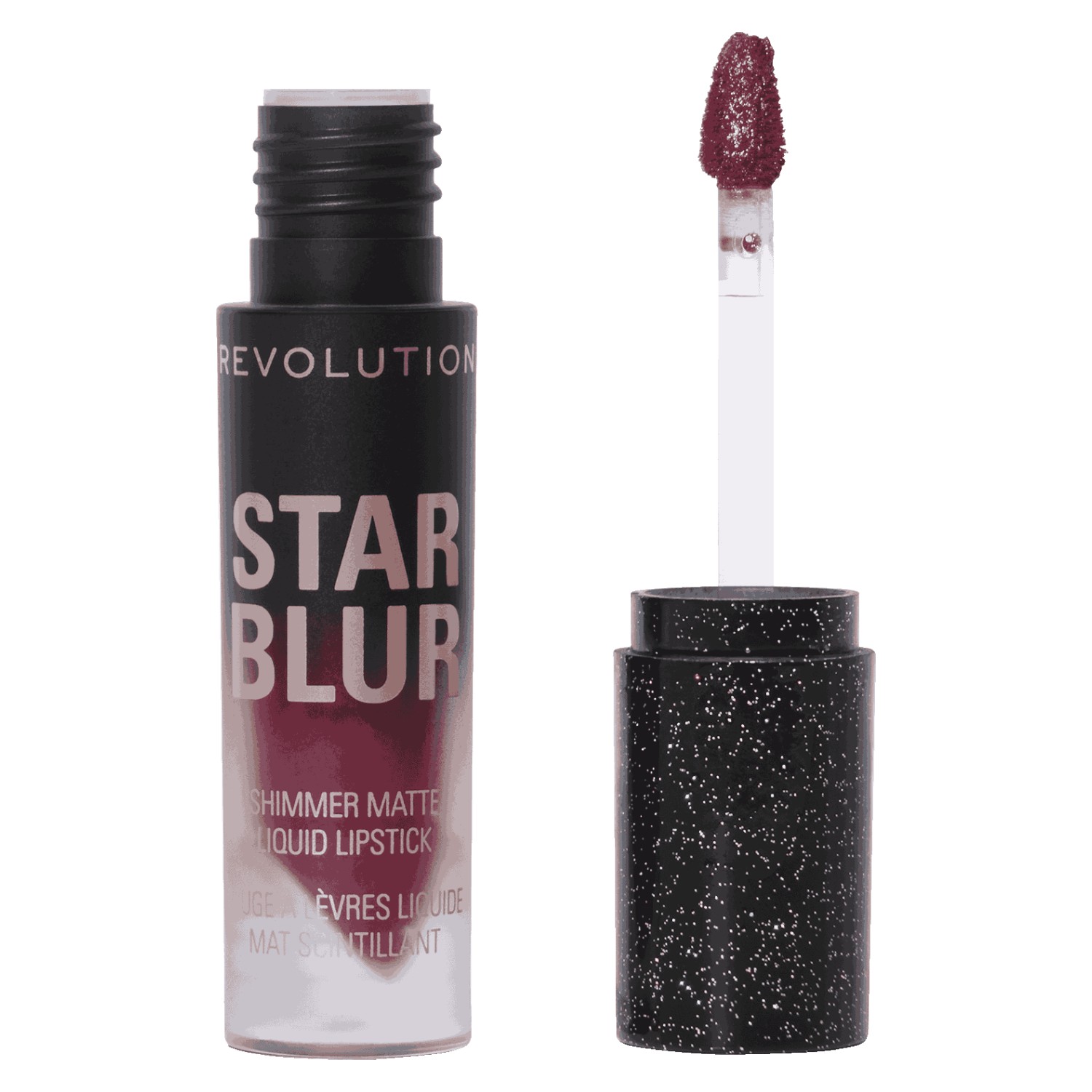 MAKEUP REVOLUTION Star Blur Shimmer Matte Liquid Lip Pomadka do us, Crimson Envy