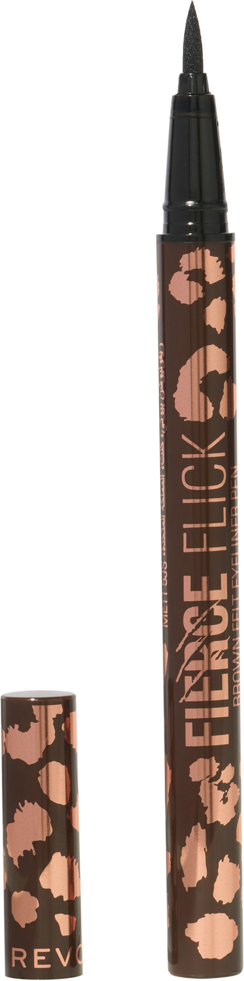 Makeup Revolution Fierce Flick Felt Eyeliner Pen Eyeliner w pisaku Mocha Brown, 0,5 ml