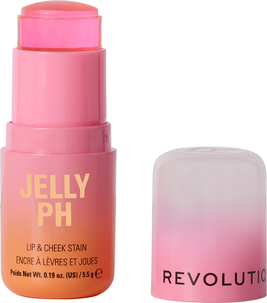Makeup Revolution Jelly Glow PH Lip & Cheek Stain Pomadka i róż do policzków, 5,5 g