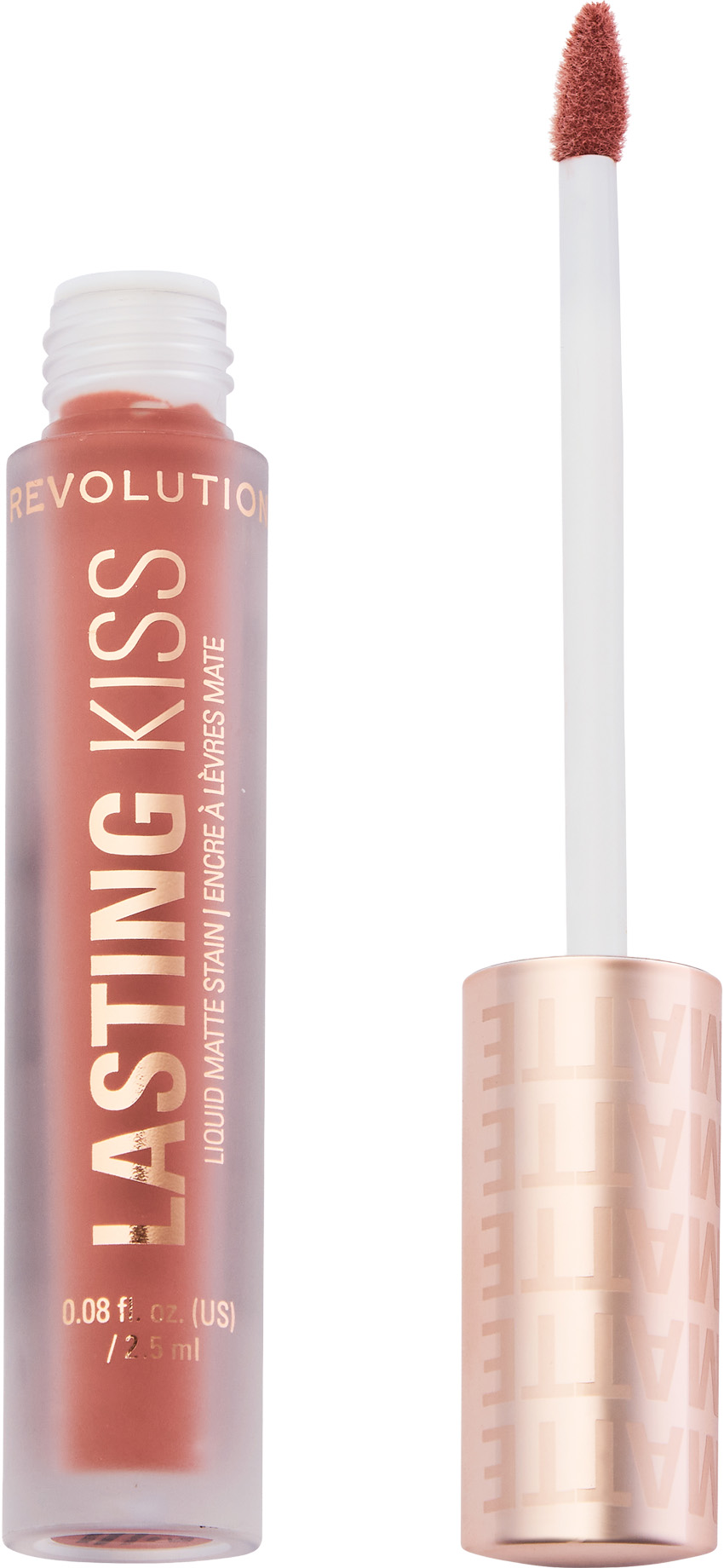 Makeup Revolution Lasting Kiss Liquid Matte Stain Pomadka do ust Ballet Pink, 2,5 ml