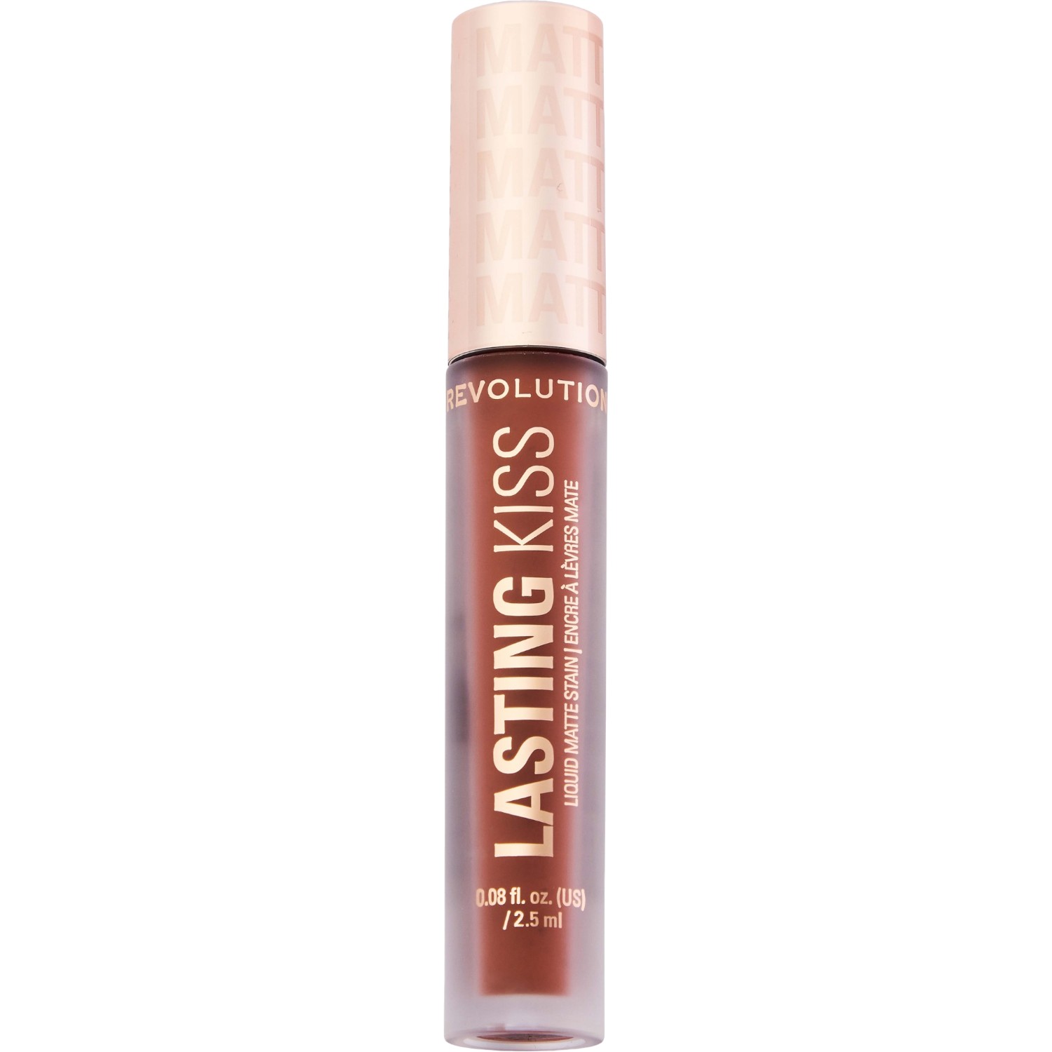 Makeup Revolution Lasting Kiss Liquid Matte Stain Pomadka do ust, Suede Nude