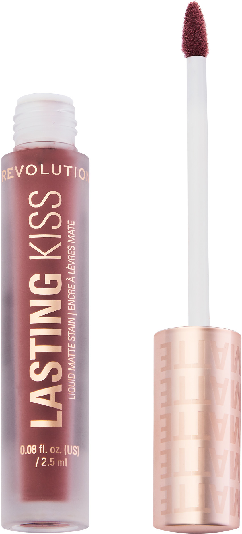Makeup Revolution Lasting Kiss Liquid Matte Stain Pomadka do ust Sultry Mauve, 2,5 ml