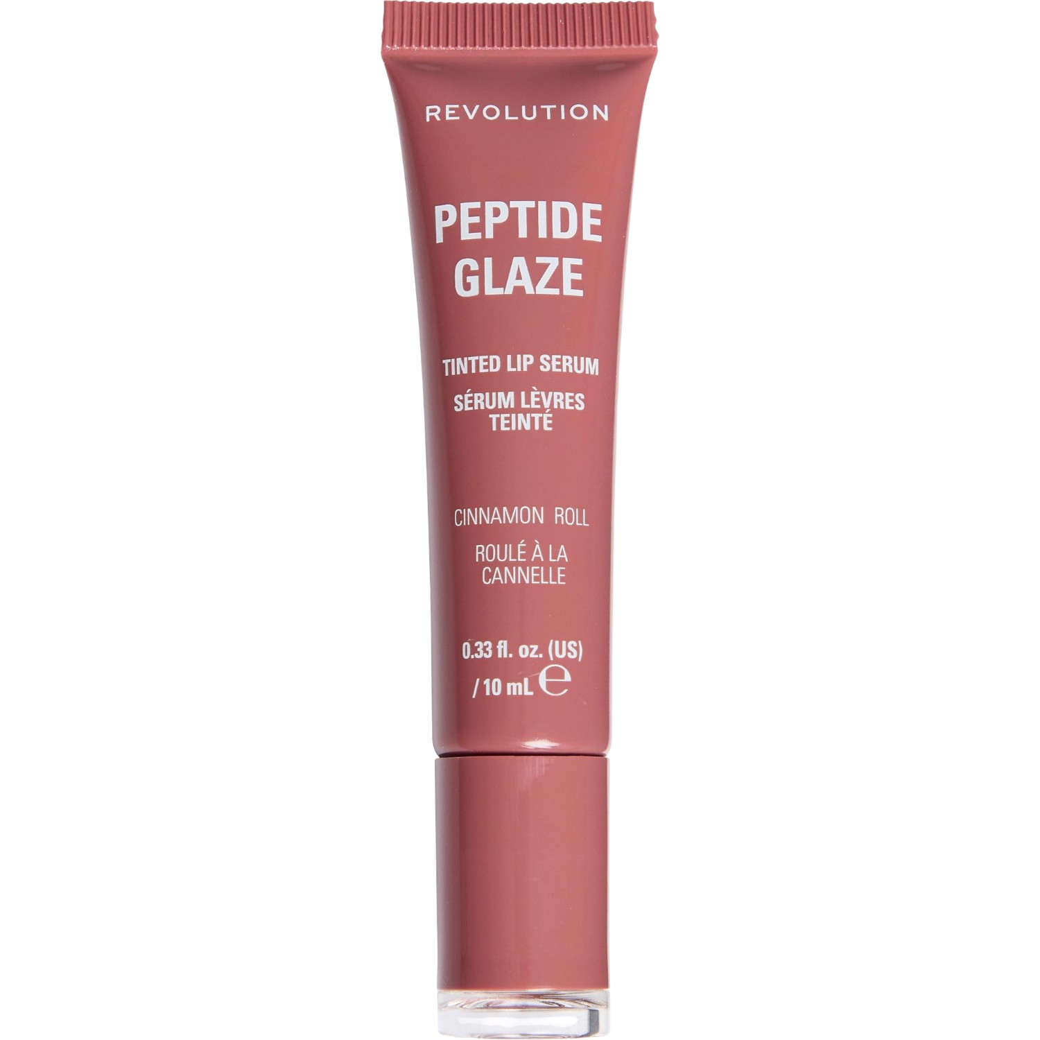 Makeup Revolution Peptide Glaze Tinted Lip Serum Serum do ust, Cinnamon Roll