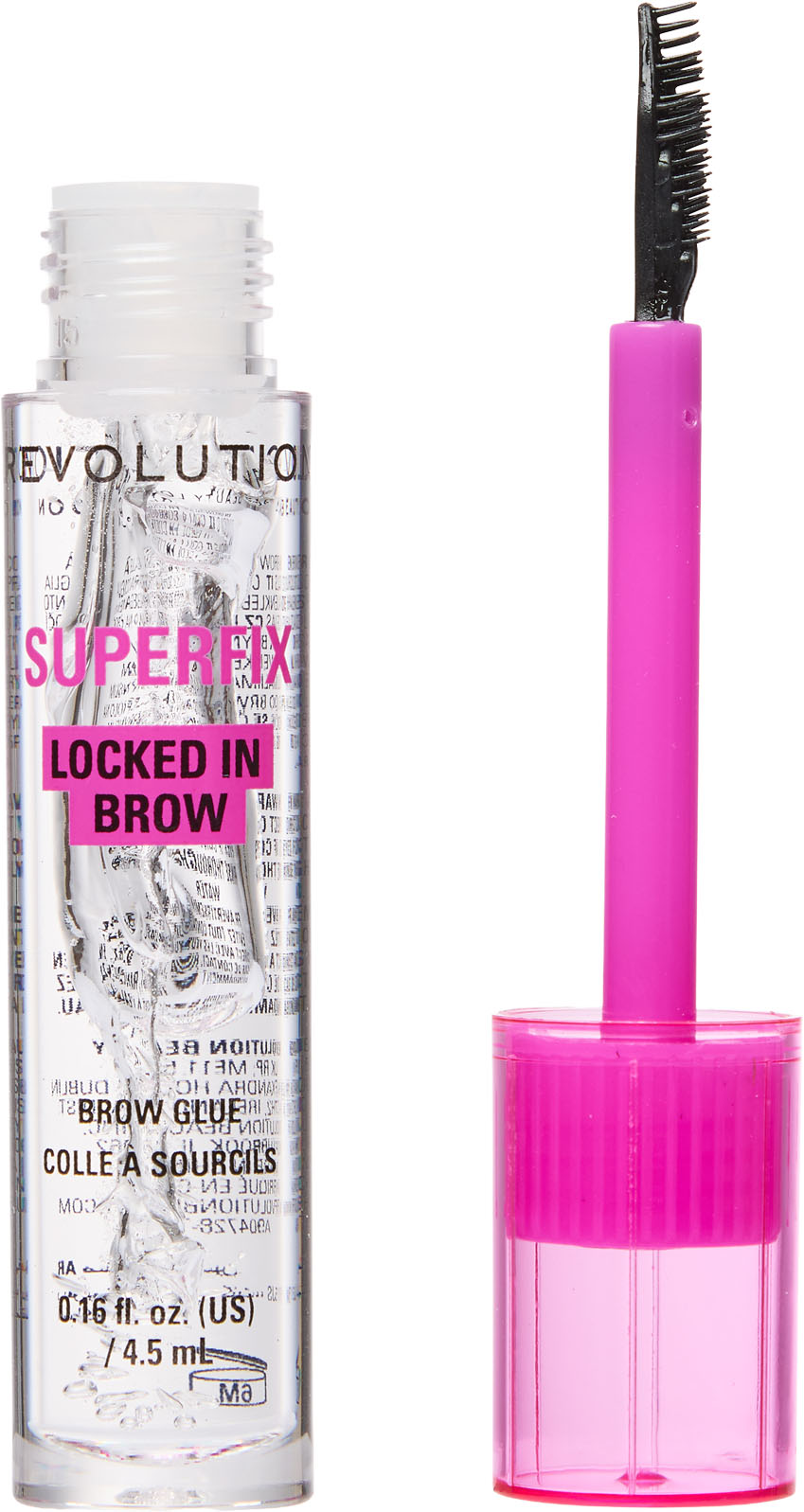 Makeup Revolution Superfix 16h Locked In Brow Glue Żel do brwi, 4,5 ml