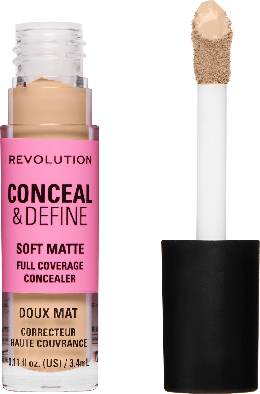 Makeup Revolution Conceal & Define Full Coverage Concealer Korektor do twarzy C3N, 3,4 ml