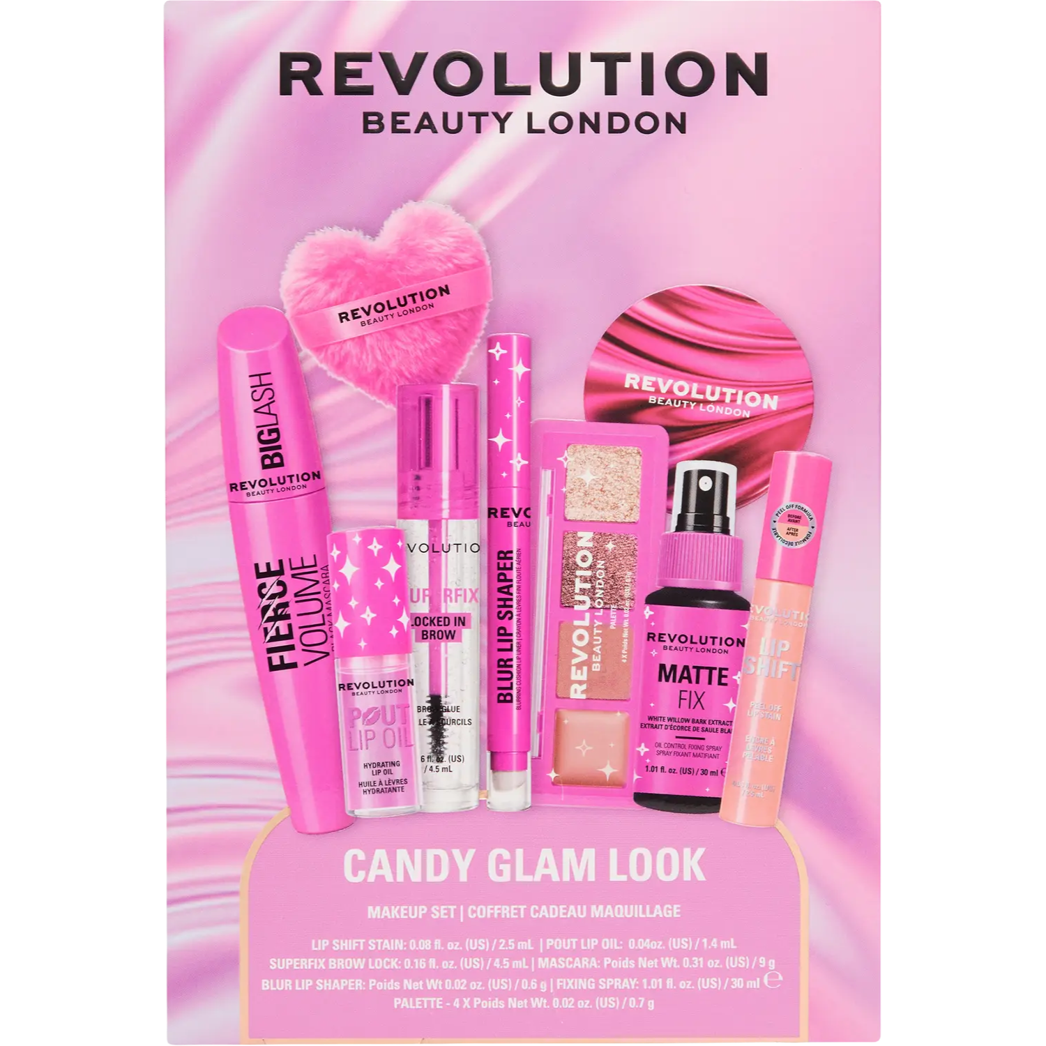 Makeup Revolution Candy Glam Look SD Exclusive Zestaw kosmetyków 