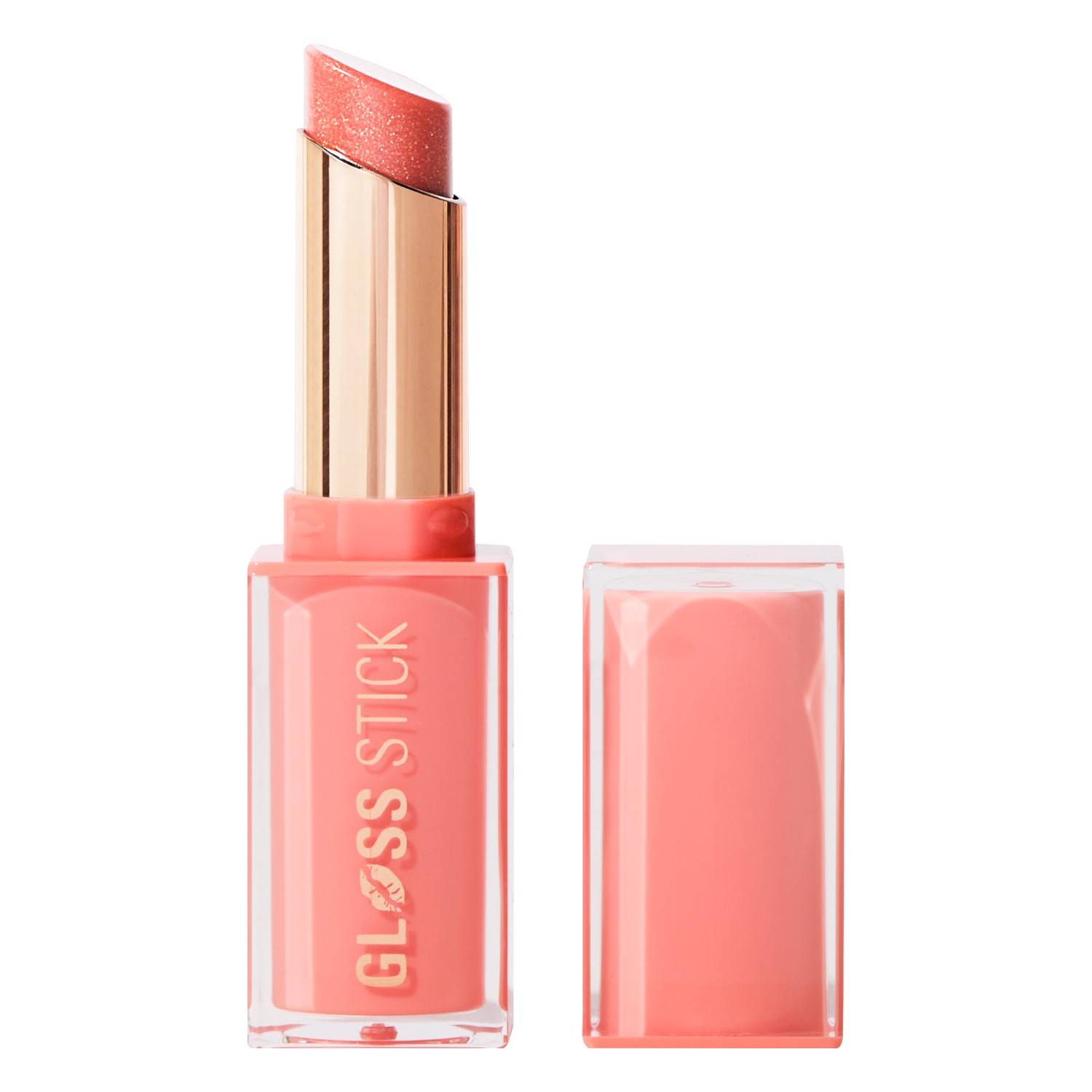 Makeup Revolution Pout Lip Gloss Stick Błyszczyk do ust, Shimmer Peach Sorbet Nude