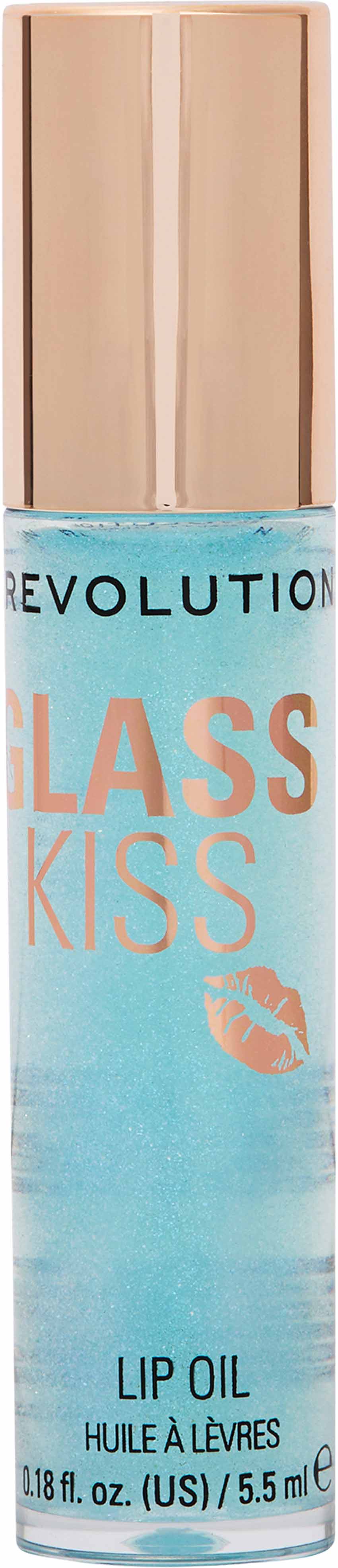 Makeup Revolution Glass Kiss Roller Ball Lip Oil Olejek do ust Mermaid Blue Shimmer, 5,5 ml