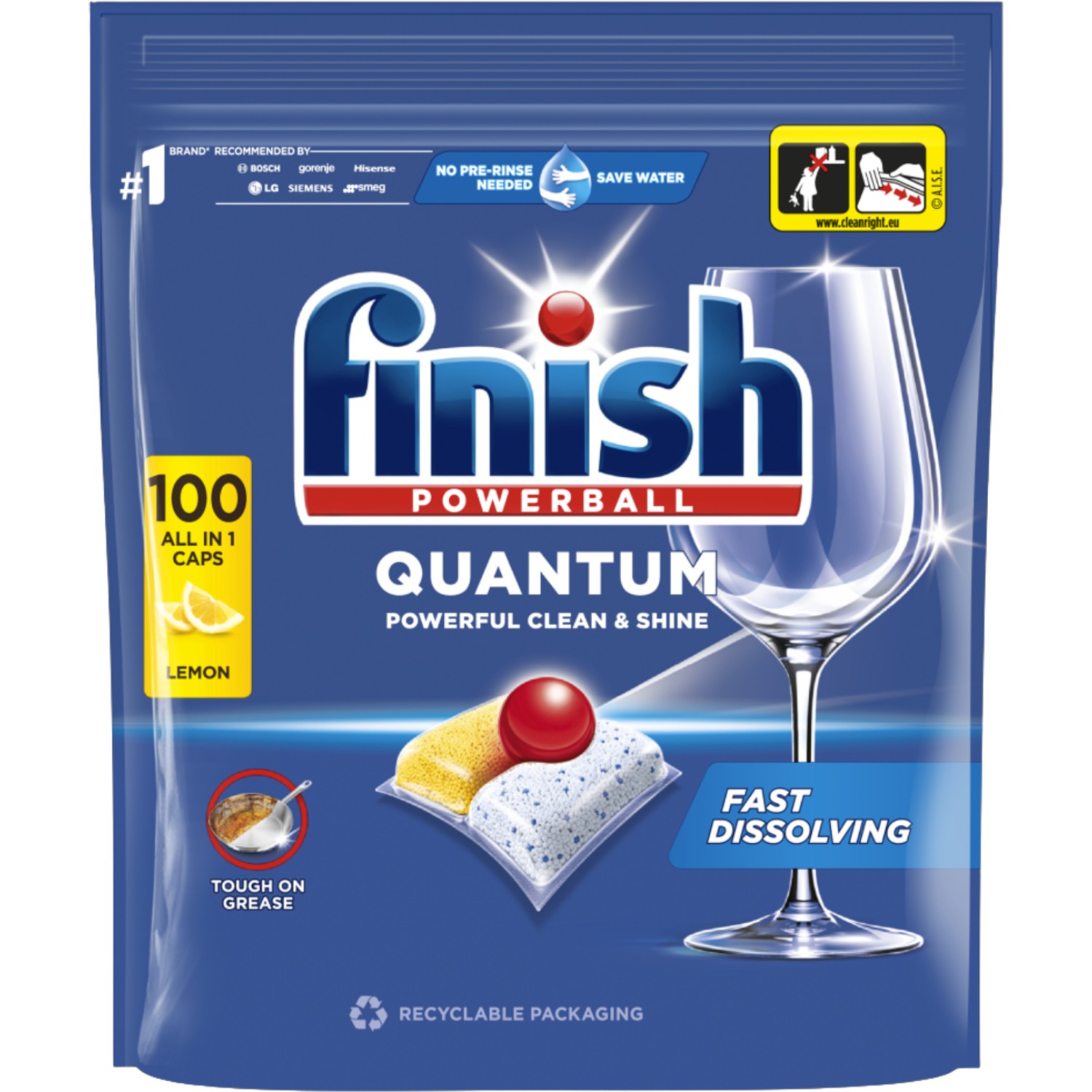 Finish Quantum Lemon Kapsułki do zmywarki, 100 szt.