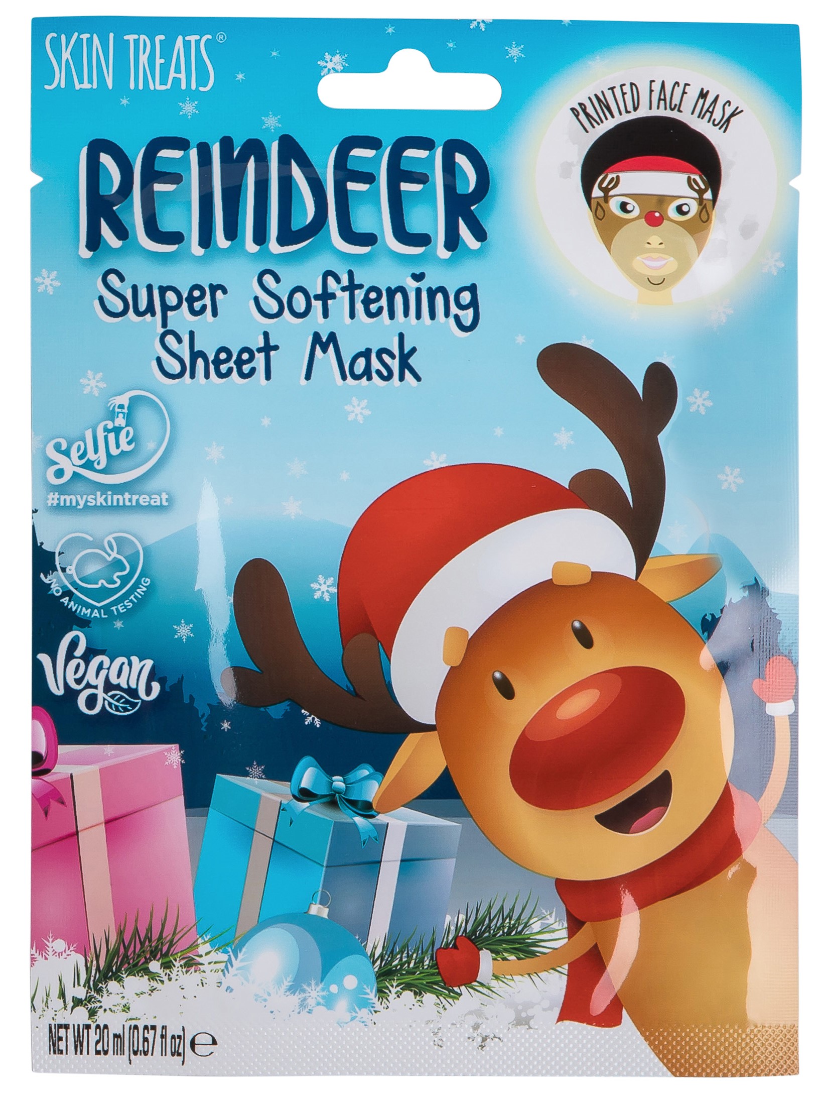 Skin Treats Maska w płachcie Renifer