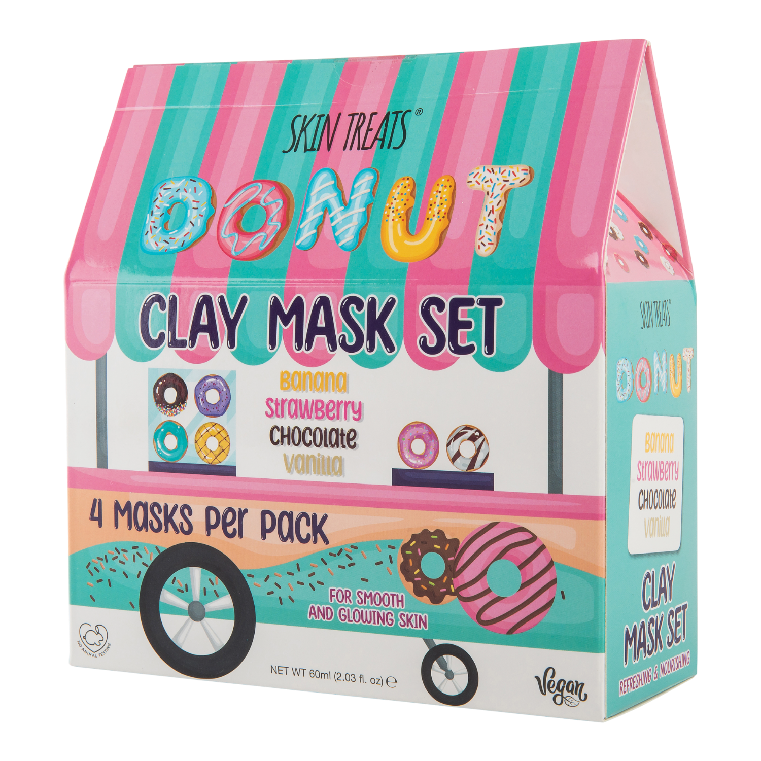 Skin Treats Zestaw maseczek Donut Kiosk 4-pack