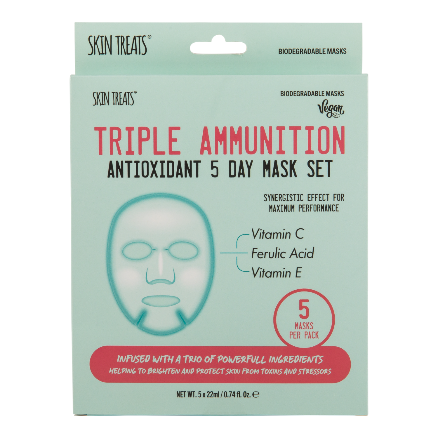 Skin Treats Zestaw maseczek Triple Ammunition